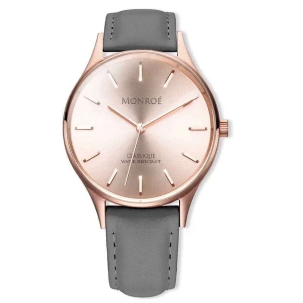 Monroé - SOLÉROSE - CHARCOAL LEATHER Watch